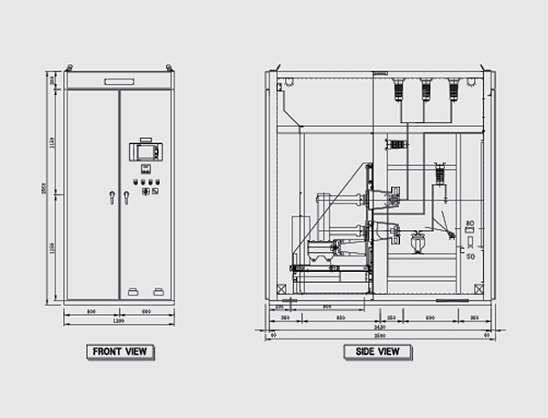 High Voltage Switchgear Drawing